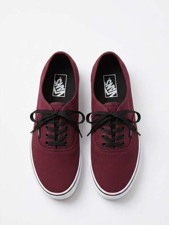 Vans Other - Vans Low Top Burgundy Canvas Sneakers Men’s 14